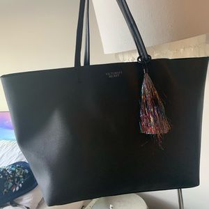 Victoria’s Secret Black Tote with tassel